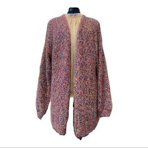 American Rag Company Multi-Colored Pink Long Cardigan